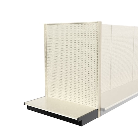 Lozier Shelving End Cap Display, Platinum 48W 60H 22D P462U-EC